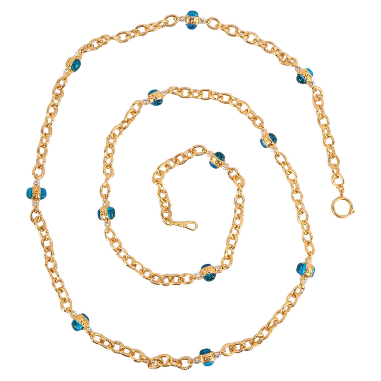 Chanel Golden Metal Sautoir / Necklace, 1980