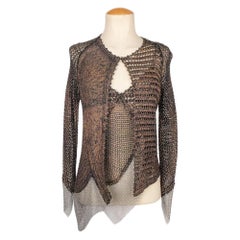 Christian Lacroix Schwarz und Brown Tone Mesh Set