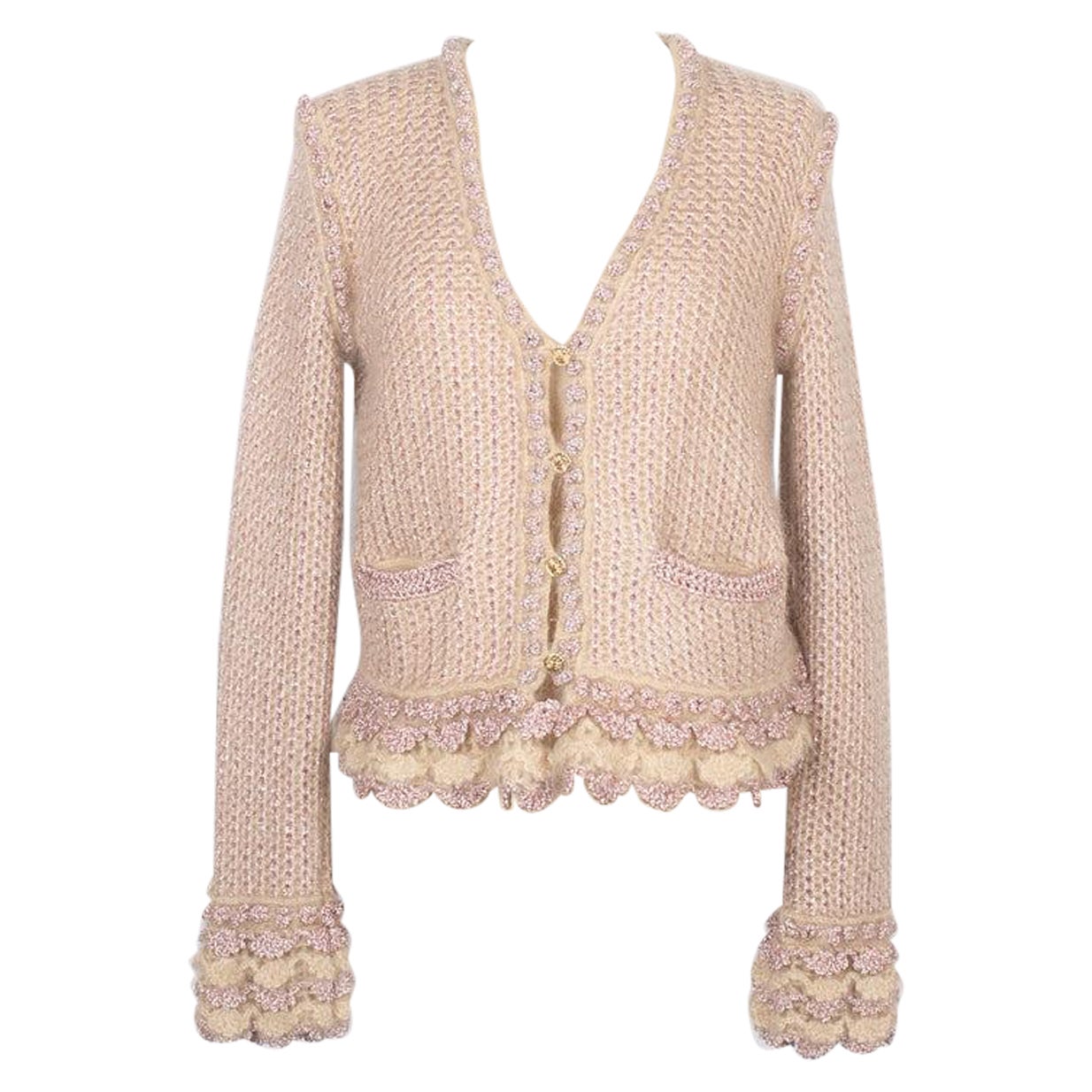 Chanel Top / Mohair Cardigan, 2004 For Sale