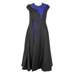 Christian Dior Blaues gestepptes Kleid, 2014