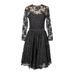 Christian Dior Black Lace Set