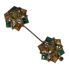 Art Deco Hobe Style Jabot Brooch