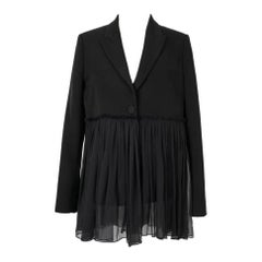 Givenchy Black Silk and Wool Jacket, 2017