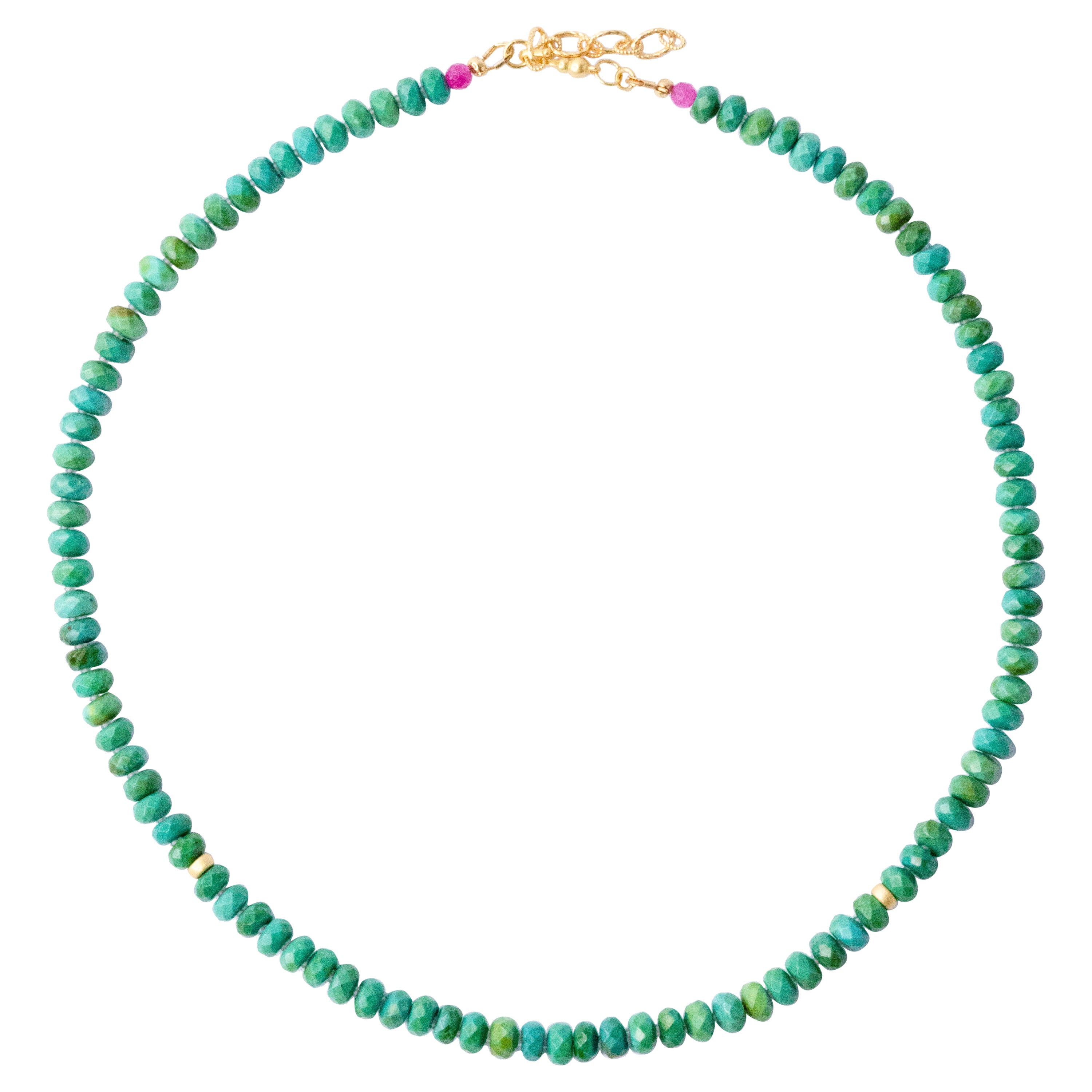 Green Turquoise Necklace - by Bombyx House For Sale