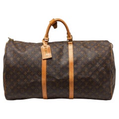 Used Louis Vuitton Monogram Canvas Keepall Bandouliere 60 Bag