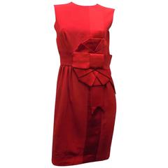 Moschino Couture " Wrapped Present" Red  Vintage  evening dress