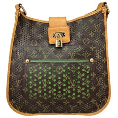 Vintage Louis Vuitton Musette Perforated Verde Monogram Borsa A Spalla 