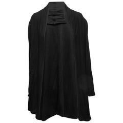 Schwarze The Row Longline Strickjacke in Schwarz, Größe US L