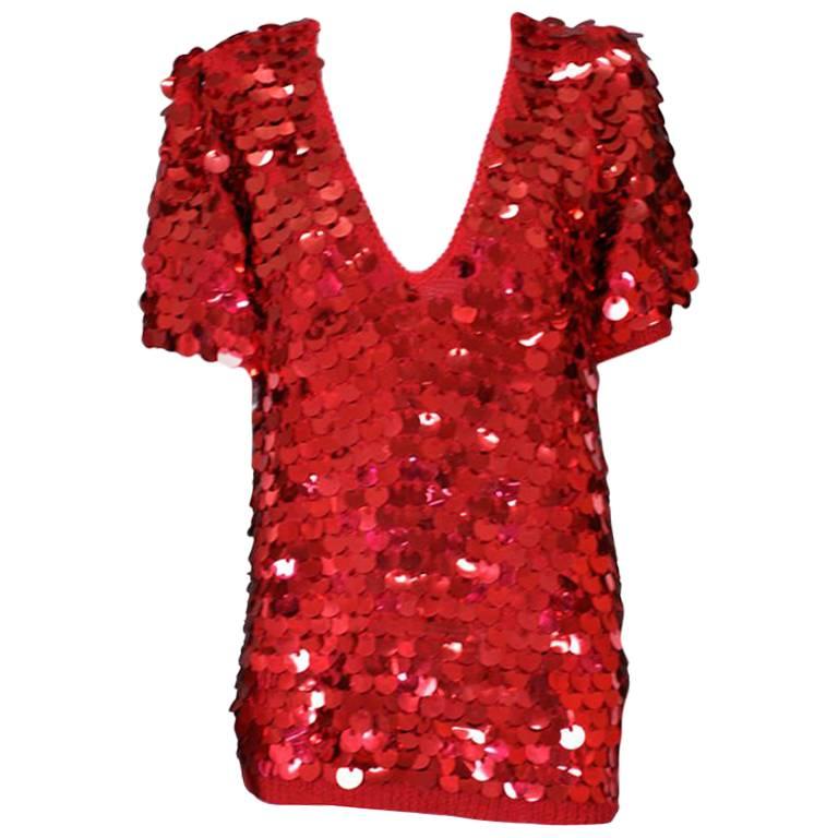 Ruby Paillettes T Shirt