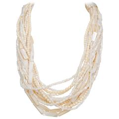 A Gerda Lyngaard for Monies Mother-of-Pearl Multi-Strand Necklace 1