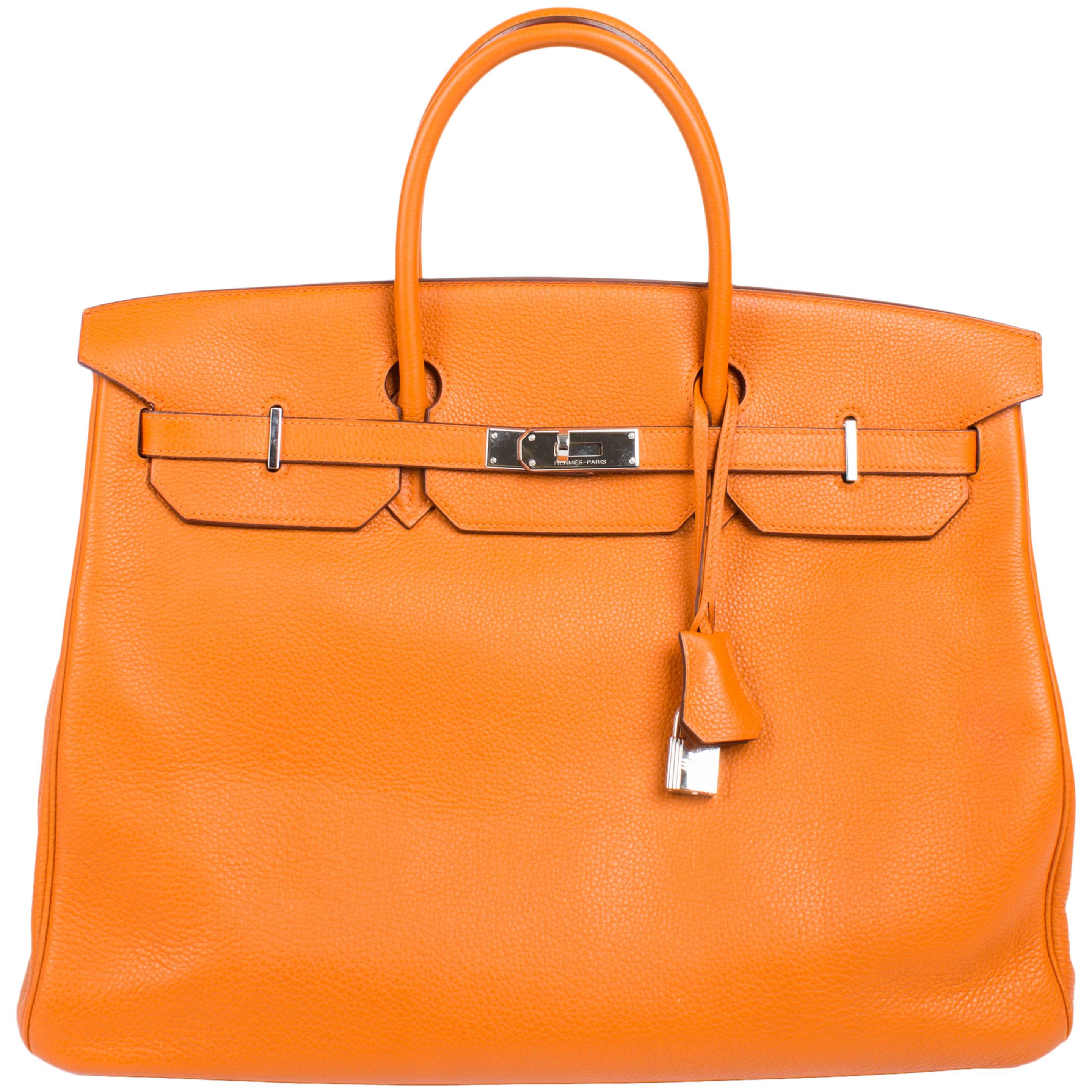 Hermès Birkin Bag 40 - Orange H Togo Leather 