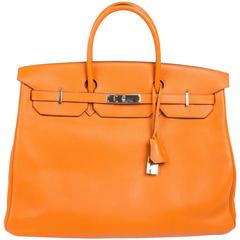 Hermès Birkin Bag 40 - Orange H Togo Leather 