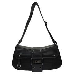 Used Borsa A Spalla Dior Street Chic Denim Nero