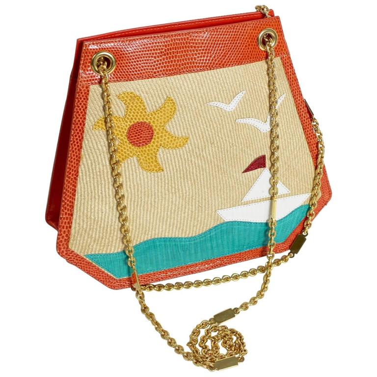 Very Rare Limited Edition Vintage Bottega Gold Chain Purse 4 of