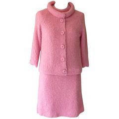 1960s Wool Knit S/S Dress and Jacket Used for "Jackie" Movie Window Display