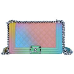 Chanel Rainbow Boy Flap Bag Quilted Painted Caviar Small at 1stDibs  chanel  rainbow bag, rainbow chanel bag, chanel rainbow quilted bag