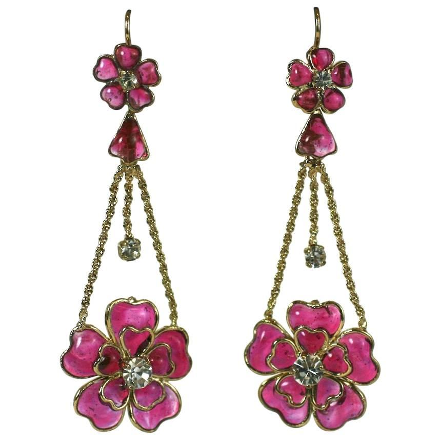 MWLC Second Empire Style Long Drop Earrings For Sale
