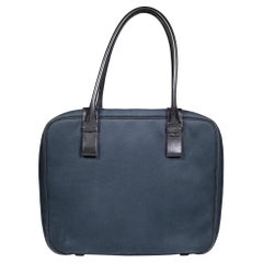 Bottega Veneta Used Navy Marco Polo Briefcase