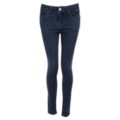 Burberry Blue Cotton Denim Skinny Jeans Size L