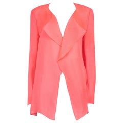 Roksanda Roksanda Ilincic Neon Pink Silk Fine Blazer Size L