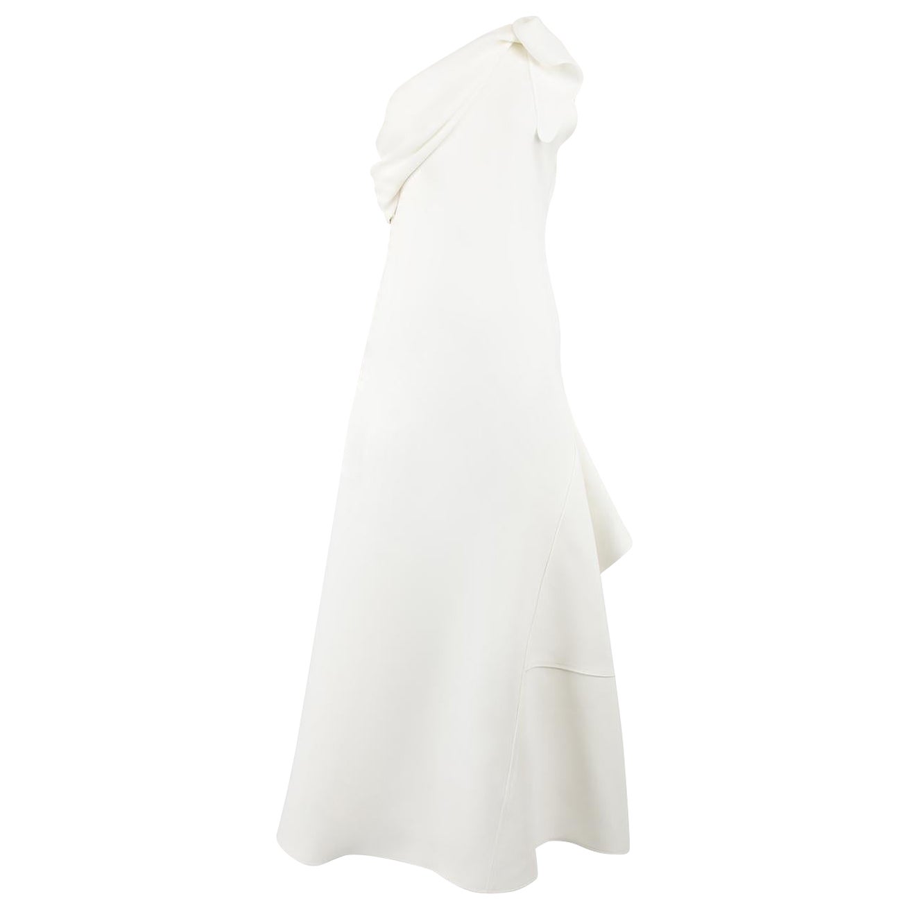 Maticevski AW23 White Rigorous Maxi Gown Size L For Sale