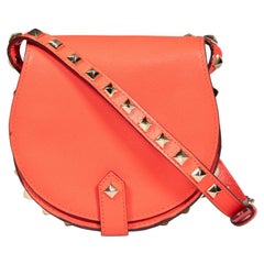 Rebecca Minkoff Red Leather Studded Crossbody Bag