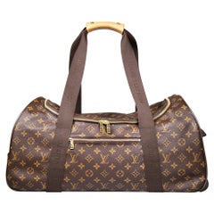 Used Louis Vuitton 2015 Brown Monogram Duffle Suitcase Neo Eole 65
