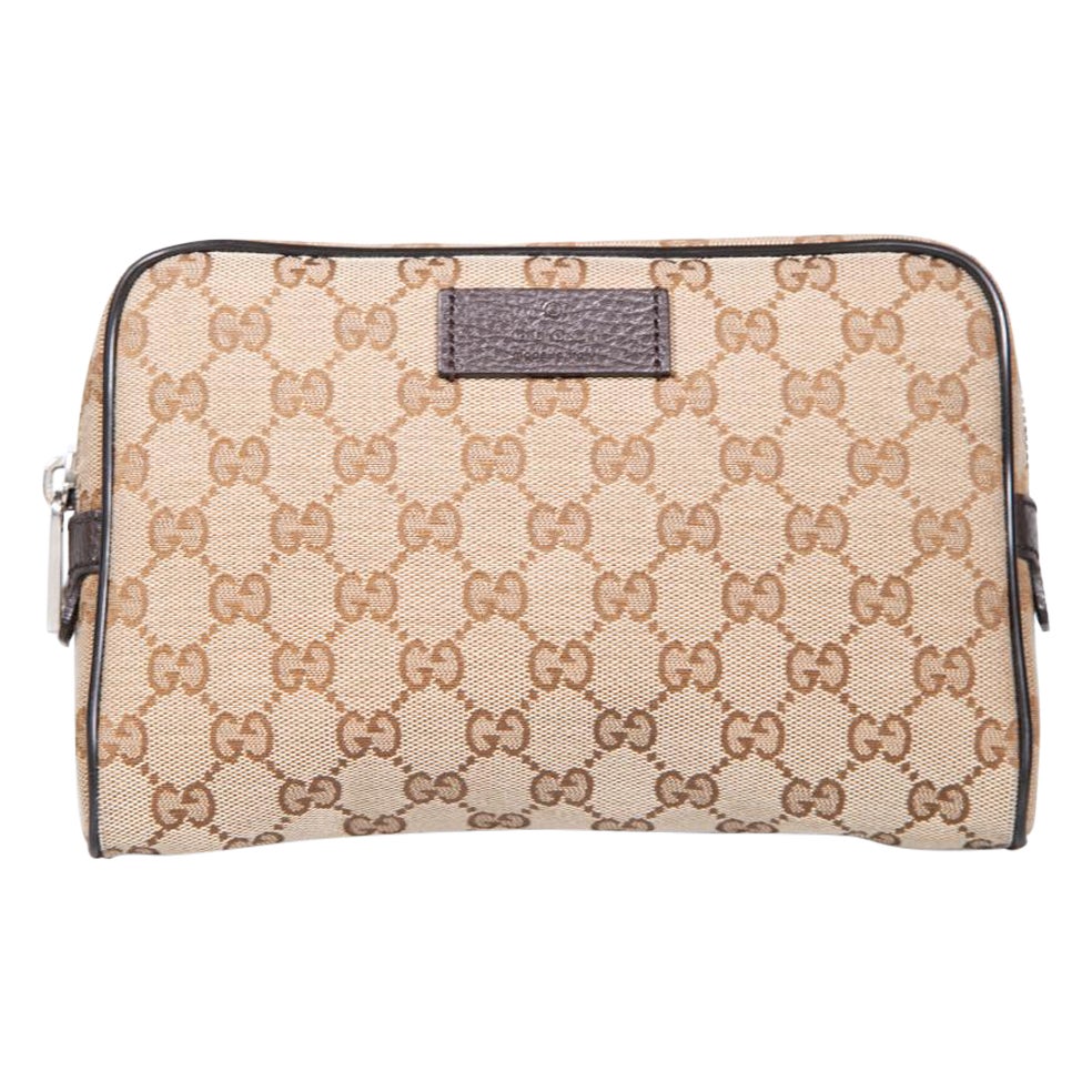 Gucci Brown GG Guccissima Waist Belt Bag For Sale