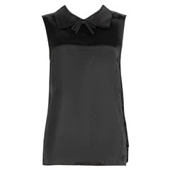 Marni Black Bow Accent Sleeveless Top Size L