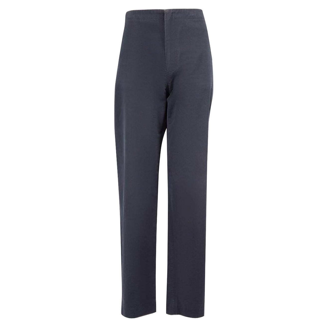 Marni S/S13 Navy Straight Leg Trousers Size L For Sale