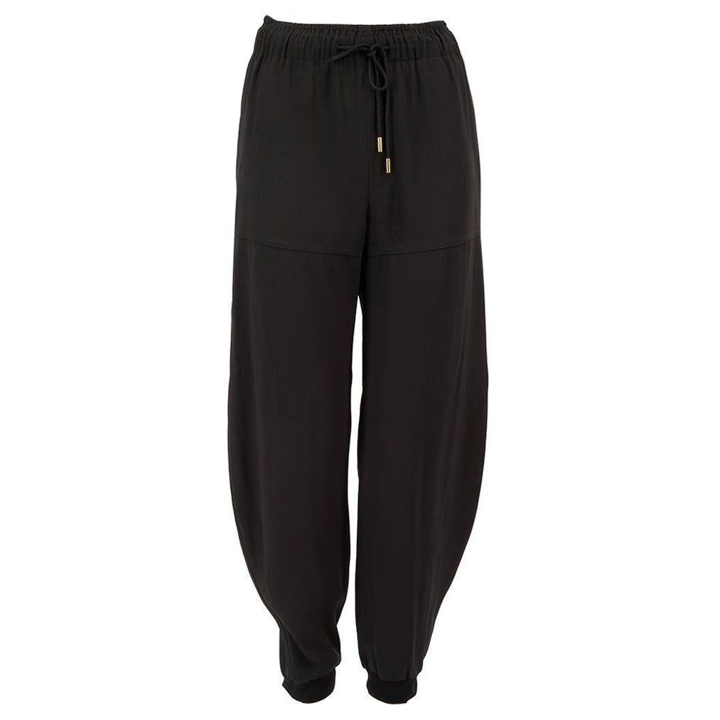 Chloé Black Elasticated Sweatpants Size XS For Sale