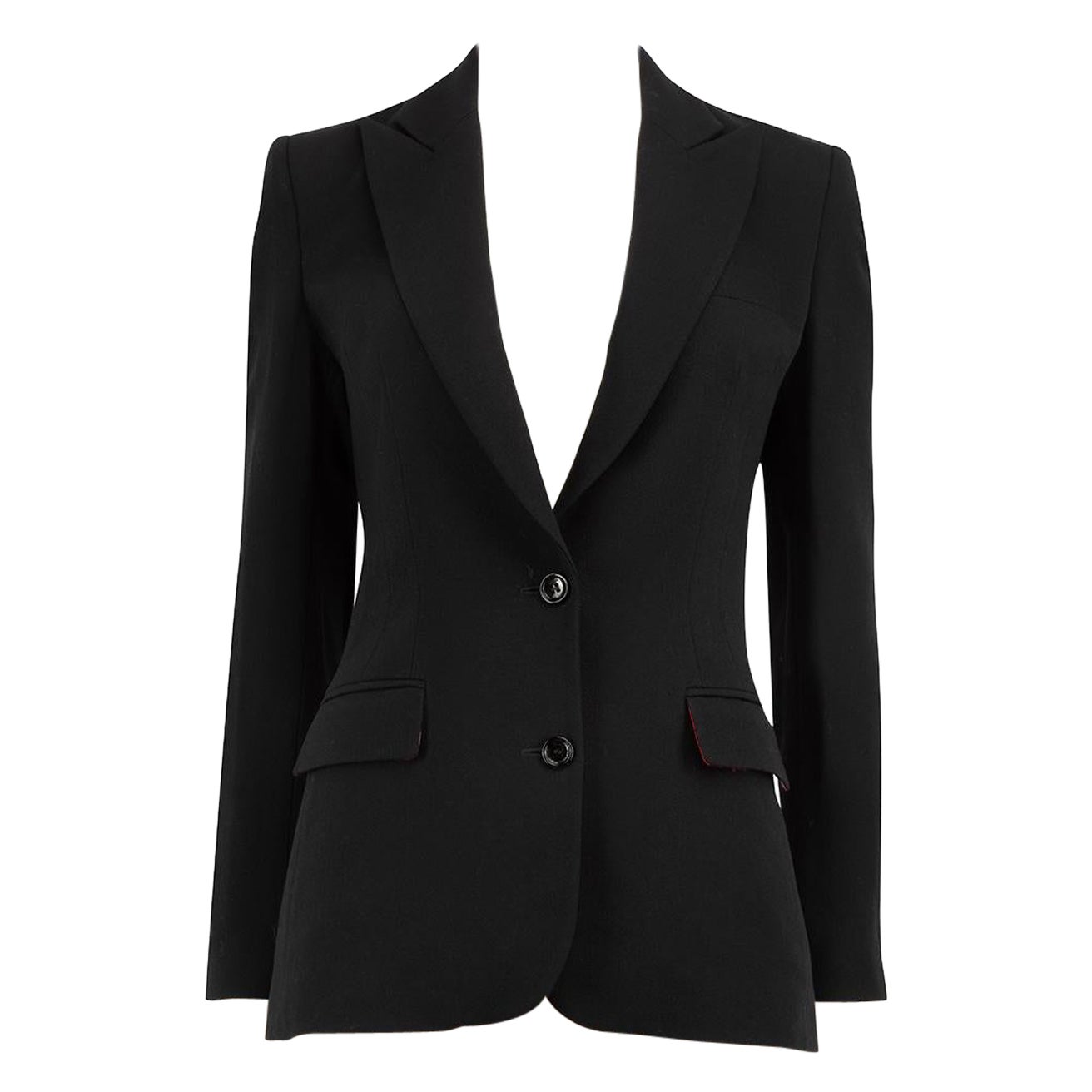 Dolce & Gabbana D&G Black Wool Button Up Blazer Size XS For Sale