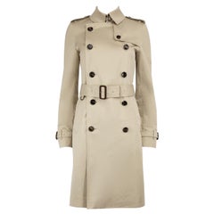 Burberry Beige The Kensington Mid Length Trench Size XS