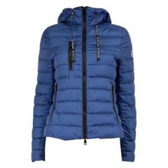 Used Moncler Blue Seoul Longue Saison Down Jacket Size M