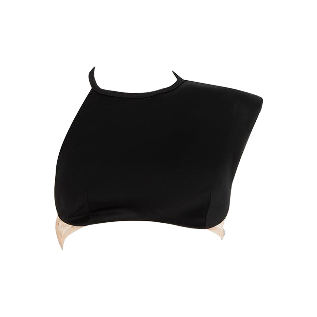 La Perla Black Sleeveless Lace Panel Bralette Top Size XS For Sale