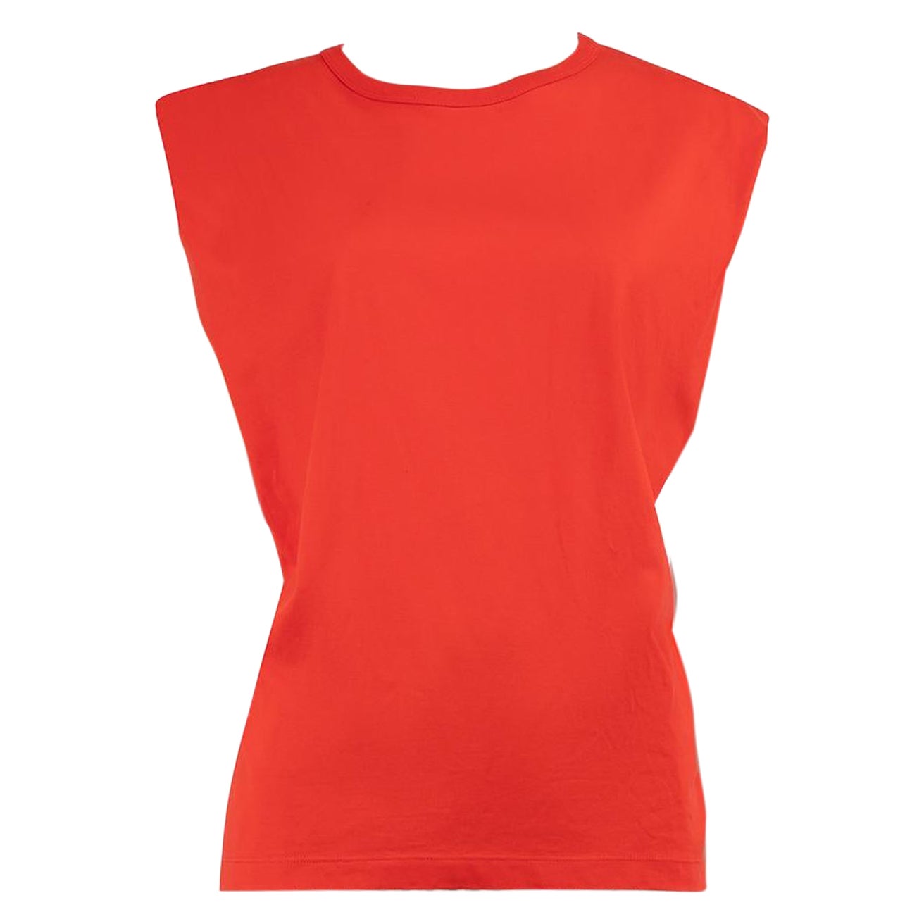 Sandro Red Sleeveless Tie Waist Top Size S For Sale
