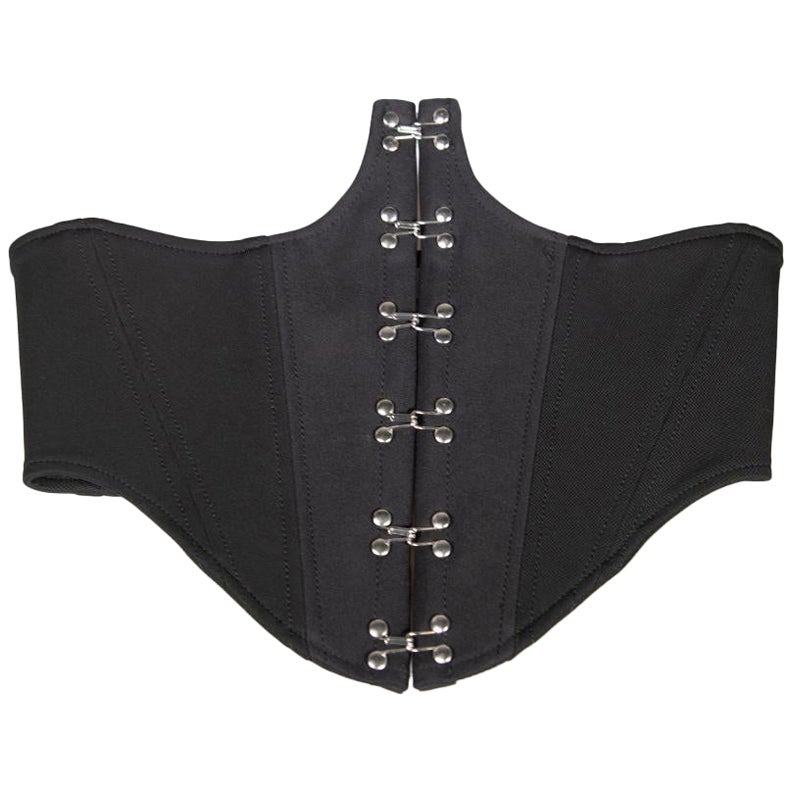 Dion Lee - Top de corset noir à crochets en vente