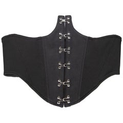 Dion Lee - Top corsetto nero con chiusura a gancetto