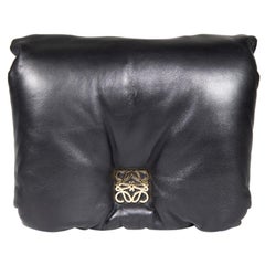 Loewe Black Nappa Leather Puffer Goya Shoulder Bag