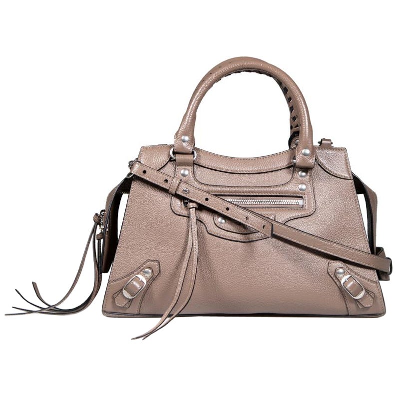 Balenciaga Brown Leder Kleine Neo Classic City Tasche im Angebot