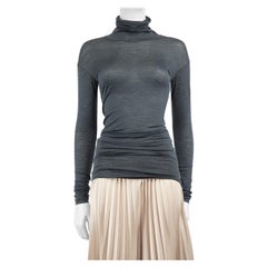 Top dolcevita in lana blu Missoni taglia XS