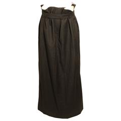 Vintage Isabel Marant Paper Bag Waist Long Skirt