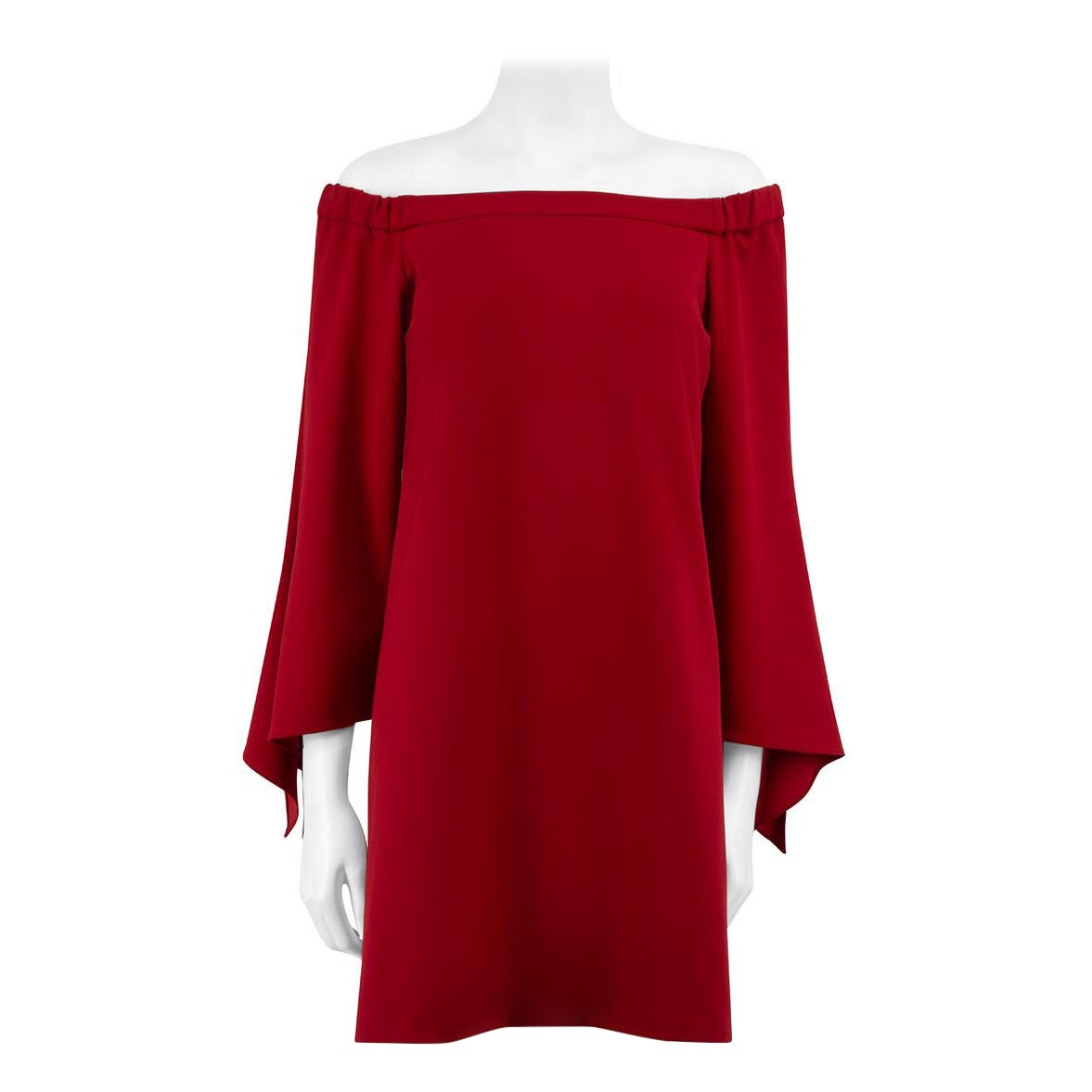 Tibi Red Off the Shoulder Mini Dress Size S For Sale