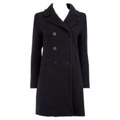 Max Mara Weekend Max Mara Navy Wool Double Breasted Coat Size M