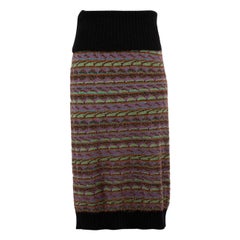 Missoni M Missoni jupe en maille à motifs de laine taille M