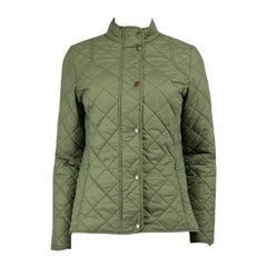 Barbour Green Quilted Jacket Size M