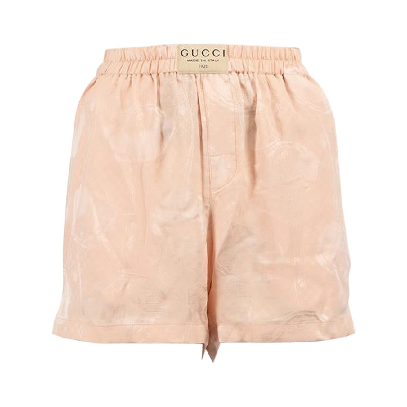 Gucci Pink Silk Floral Jacquard Shorts Size XXS For Sale