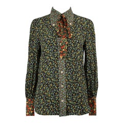 Used Gucci Liberty Floral Bow Detail Shirt Size XS