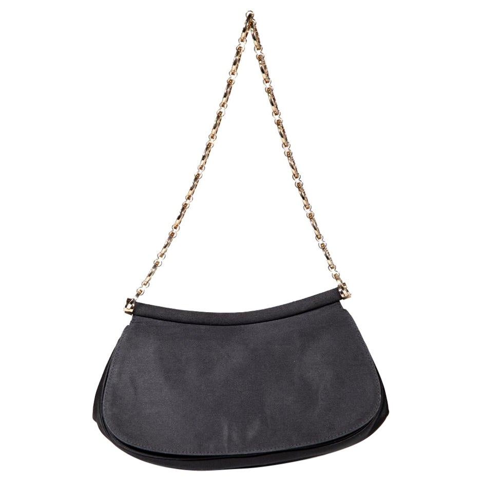 Escada Black Chainmail Shoulder Bag For Sale