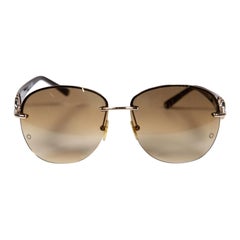 Montblanc Brown Gradient Lens Sunglasses